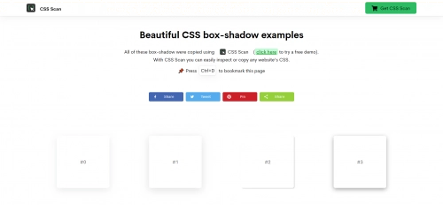 Beautiful CSS box-shadow examples