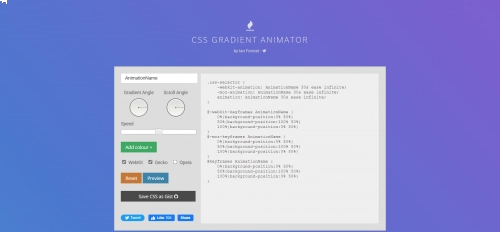 CSS Gradient Animator