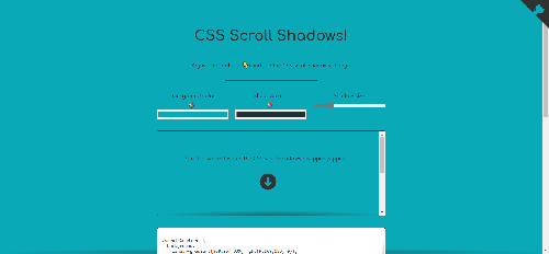 CSS Scroll Shadows