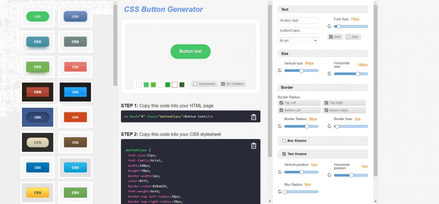 CSS Button Generator