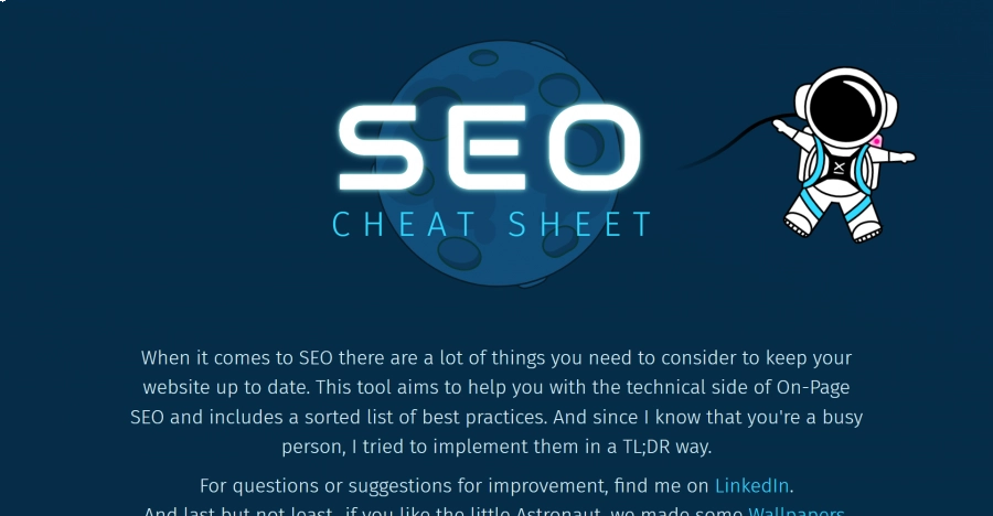SEO Cheat Sheet